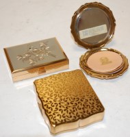 Lot 645 - A mid-20th century ladies silver powder...