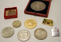 Lot 654 - A Victorian silver 1897 jubilee medal, boxed;...