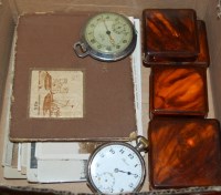 Lot 665 - A Continental silver cased open face pocket...