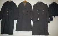 Lot 668 - A post-WWII RAF officers coat with matching...