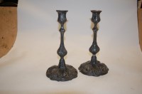 Lot 7 - A pair of late 19th century pewter table...