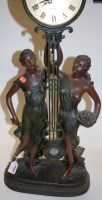 Lot 13 - A large Art Nouveau style figural mystery...