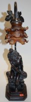 Lot 14 - An Art Nouveau style resin figural table lamp,...