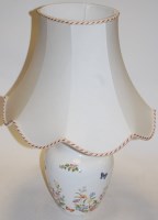 Lot 27 - An Aynsley table lamp and shade, in the...