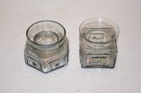 Lot 48 - A Dartington smoked glass vase, of squat...