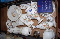 Lot 75 - A box of assorted Aynsley table wares mostly...