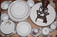 Lot 101 - Two boxes of miscellaneous china to include...