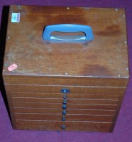 Lot 103 - A mid 20th century mahogany collector's...