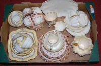 Lot 105 - A Victorian Coalport part tea service on a...