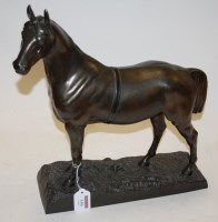 Lot 116 - After B Grundmann - a spelter figure of a...