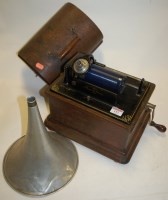 Lot 152 - An early 20th century oak cased Edison...
