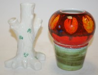 Lot 213 - A Poole Pottery Delphis vase, of squat...