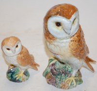 Lot 216 - A Beswick model of an owl, impressed Beswick...