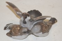 Lot 219 - A Bing & Grondhal group of three sparrows...