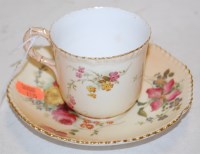 Lot 230A - A circa 1900 Royal Worcester blush ivory...