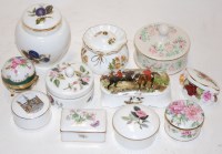 Lot 240 - A collection of assorted trinket jars and...