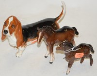 Lot 242 - A Beswick model of a tri-colour Beagle, gloss...
