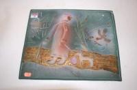 Lot 70 - Yuri Gorbachev set of four earthenware wall...