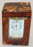 Lot 253 - An early 20th century lacquered brass cased...