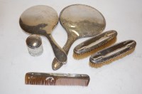 Lot 312 - A collection of assorted silver backed...
