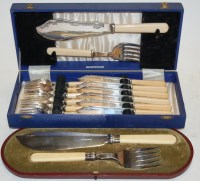 Lot 327 - A mid 20th century cased silver plated six...