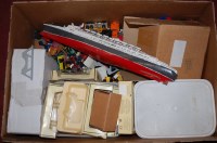 Lot 345 - Three boxes of various loose and boxed diecast...