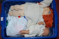 Lot 347 - A box of mixed modern dolls and a box of mixed...
