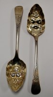 Lot 354 - A pair of George III silver tablespoons each...