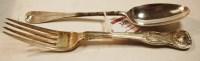 Lot 369 - An early 19th century Irish silver table fork...