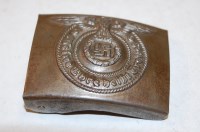 Lot 379 - A reproduction German SS belt buckle