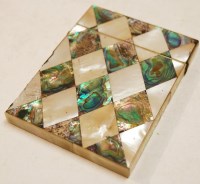 Lot 387 - A Victorian mother of pearl veneered calling...