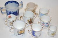Lot 225 - A Victorian Staffordshire blue and white...