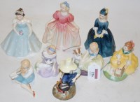 Lot 226 - A collection of eight Royal Doulton figurines...
