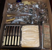 Lot 315 - A box of assorted 19th century and later cased...