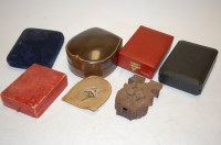 Lot 419 - Assorted jewellery boxes to include treen...