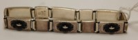 Lot 430 - A Georg Jensen silver hinged bracelet