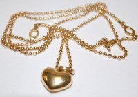 Lot 449 - An 18ct gold Links of London chain, with heart...