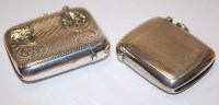 Lot 491 - An Edwardian silver and engraved pocket vesta...