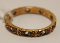 Lot 513 - An Edwardian 9ct gold and white sapphire set...