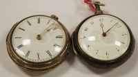 Lot 546 - A George III silver pair cased gentlemans...