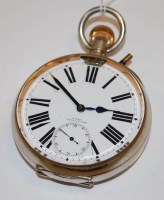 Lot 561 - An MM & Co. gents nickel cased oversized...
