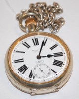 Lot 563 - A Thornhill of London nickel cased gents...