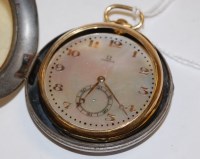 Lot 564 - An Omega 18ct gold cased gents open faced...