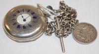 Lot 566 - A late Victorian silver cased gents half...