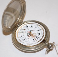 Lot 569 - A continental white metal cased gents full...