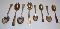 Lot 611 - A collection of Victorian and later silver tea...