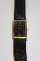 Lot 543 - A gents Tiffany & Co gilt metal cased tank...