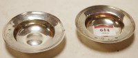 Lot 614 - A pair of small modern silver armada style dishes