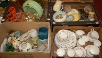 Lot 741 - Four boxes of miscellaneous china and...