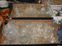 Lot 745 - Two boxes of miscellaneous glassware to...